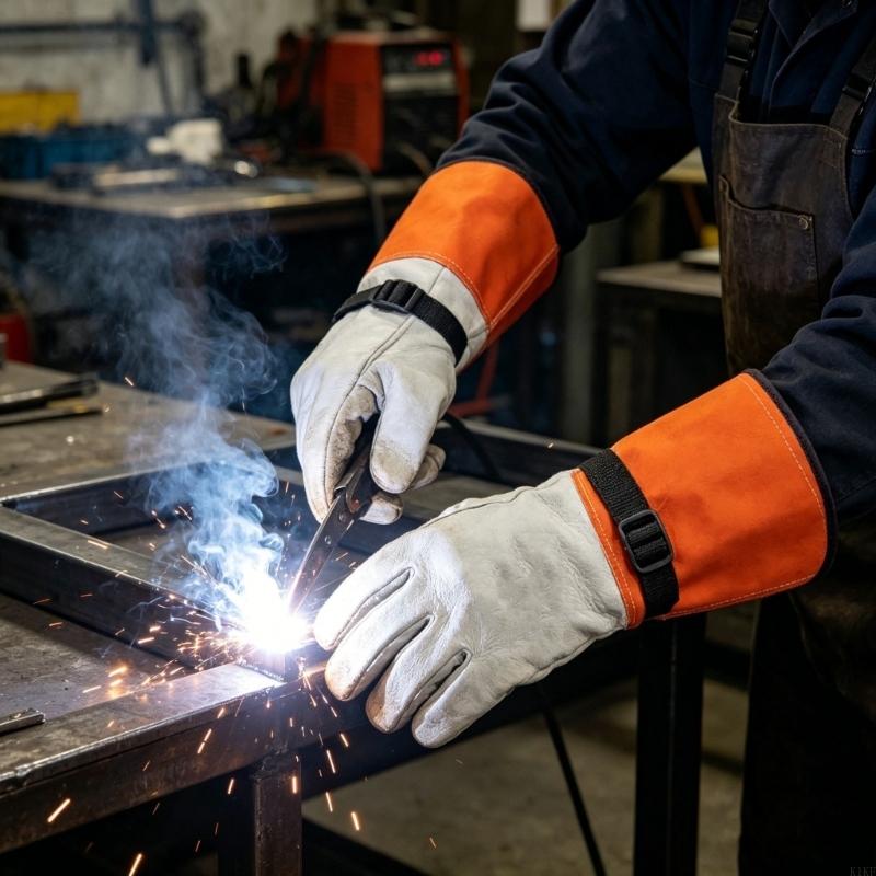 Heated Gloves Electric - Термостойкие перчатки из козьей кожи 14